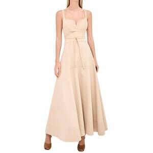 slim fit dress slacks Kanthro Pleated Maxi Dress - Gold main image 1